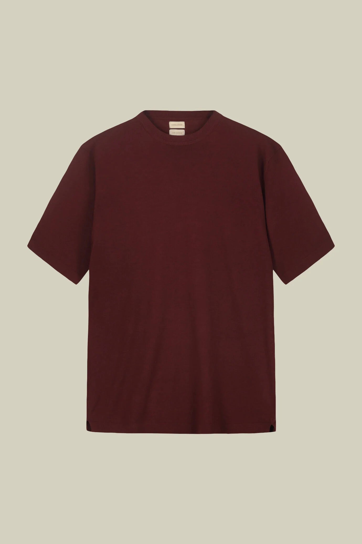 Men's knitted T-shirt in 100% cotton crepe