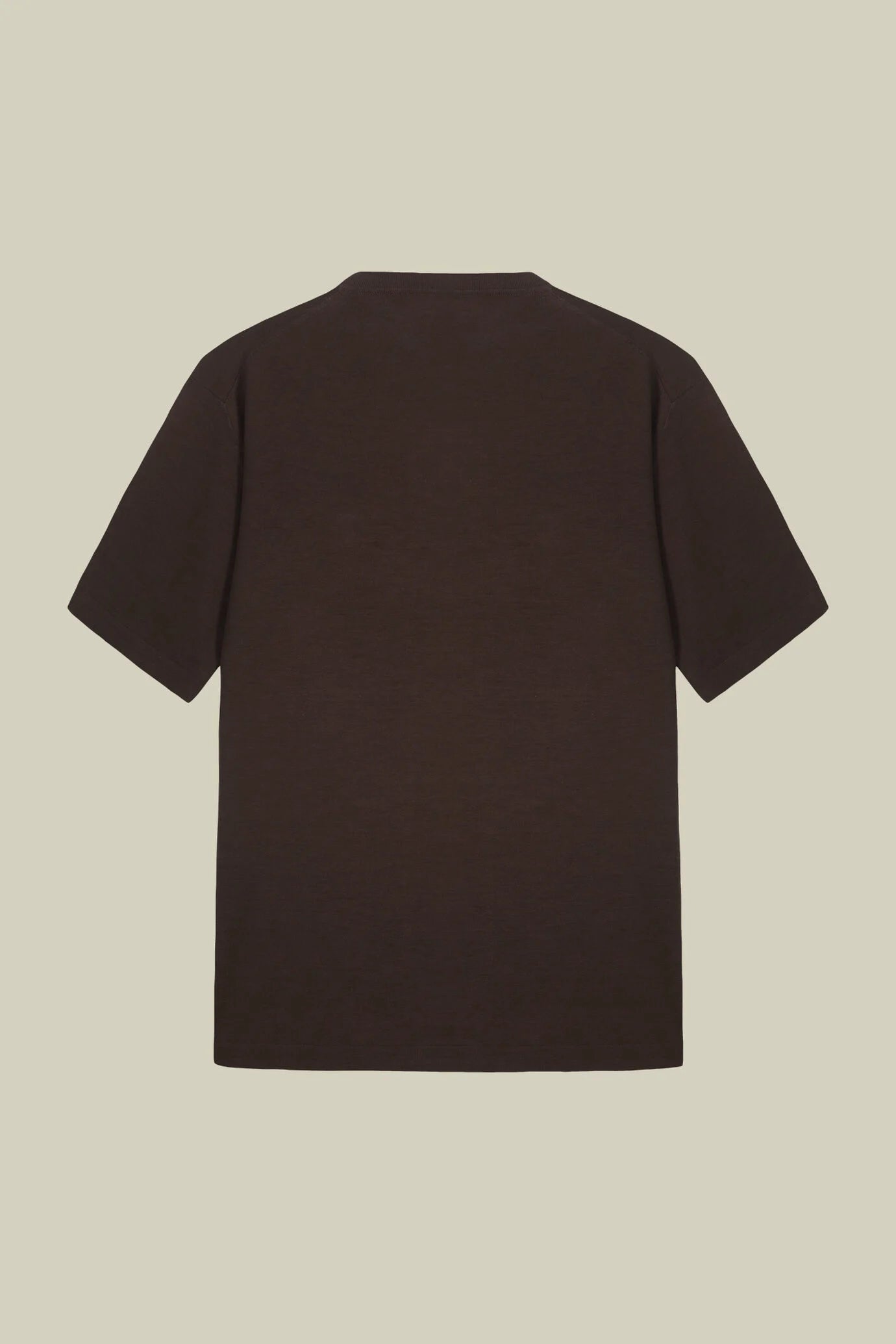 Men's knitted T-shirt in 100% cotton crepe