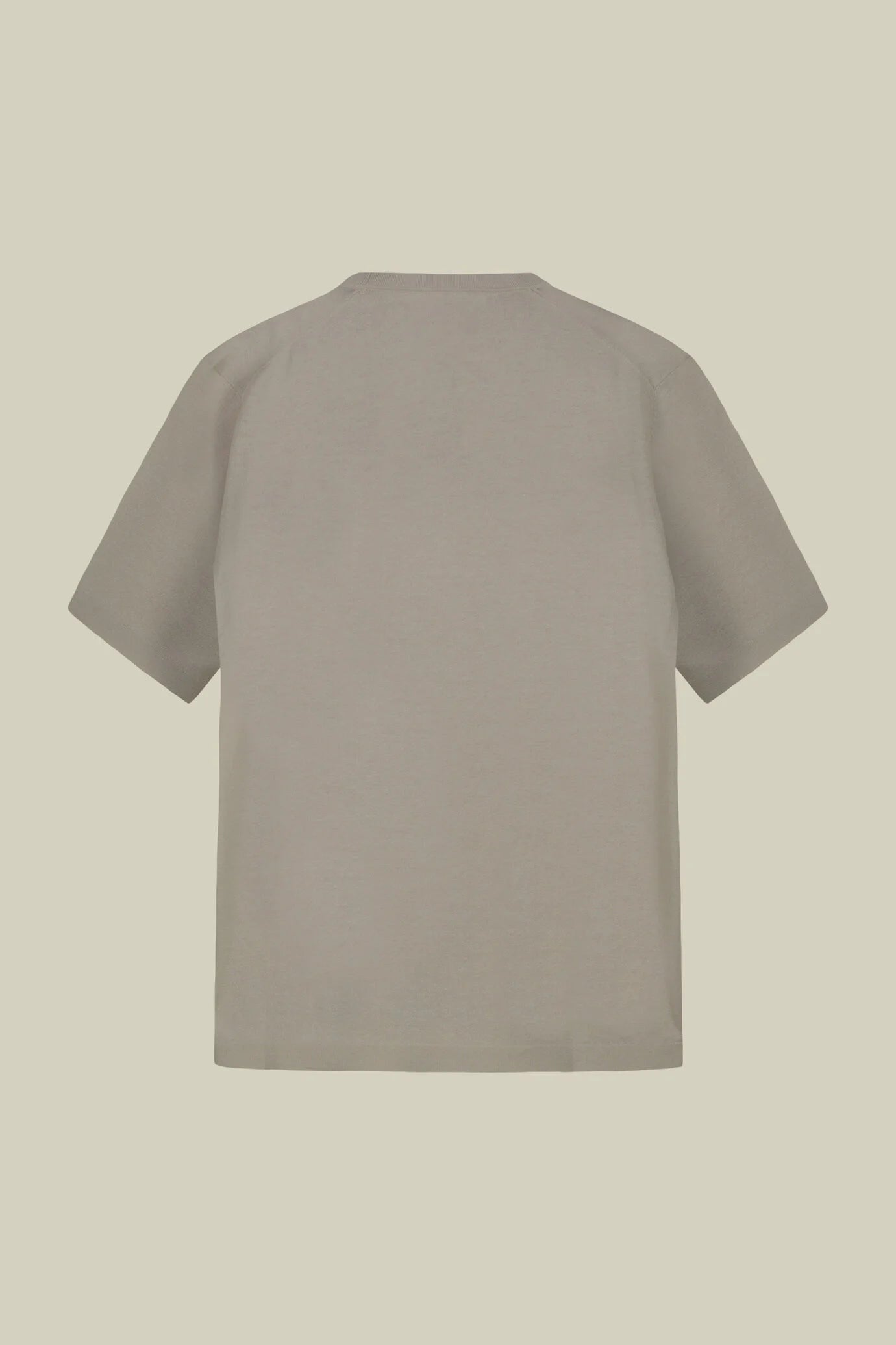 Men's knitted T-shirt in 100% cotton crepe