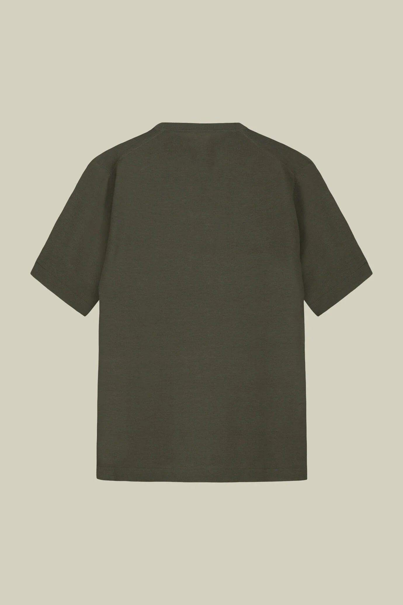 Men's knitted T-shirt in 100% cotton crepe