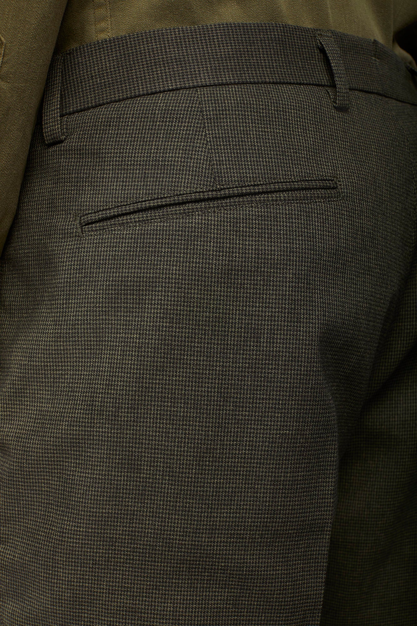 Men's micro pied de poule trousers