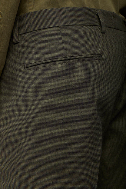 Men's micro pied de poule trousers