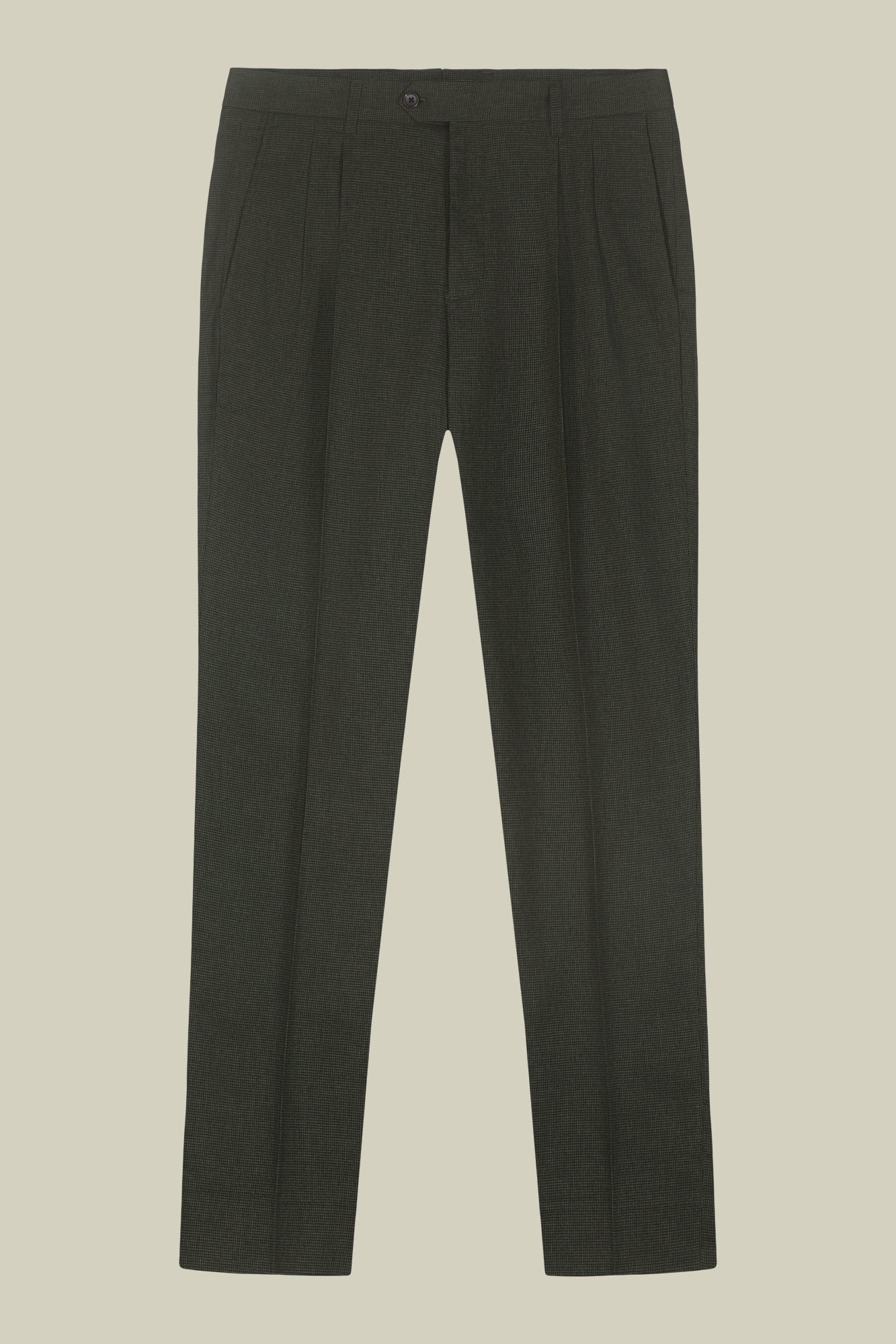 Men's micro pied de poule trousers