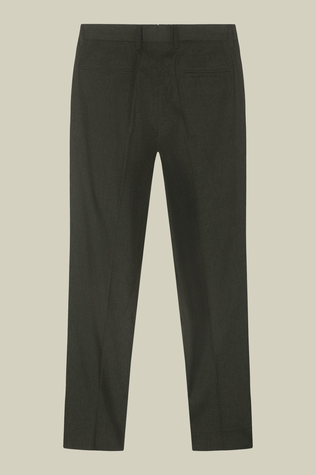 Men's micro pied de poule trousers