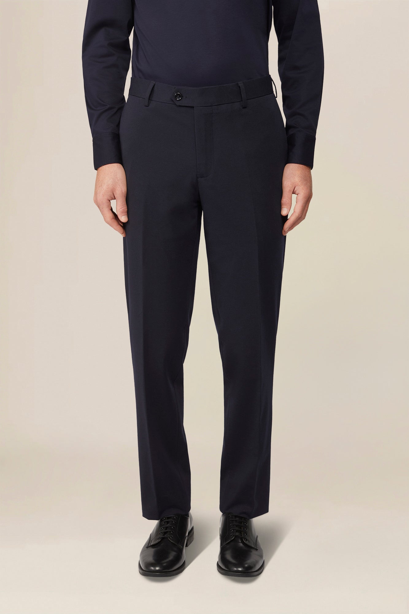 Men's regular fit jersey trousers