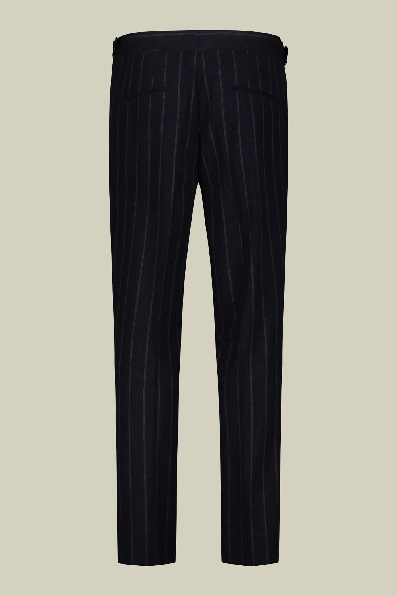 Men's regular fit pinstriped trousers