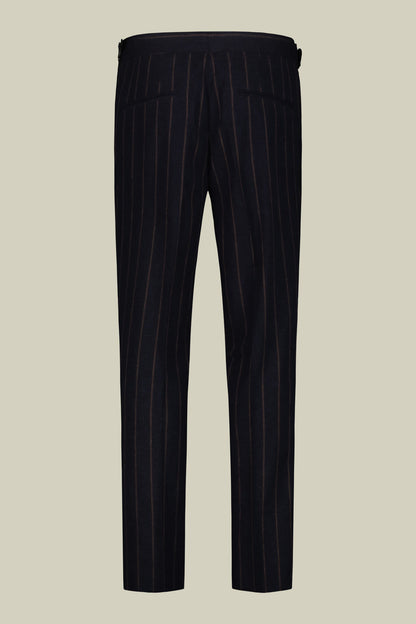 Men's regular fit pinstriped trousers