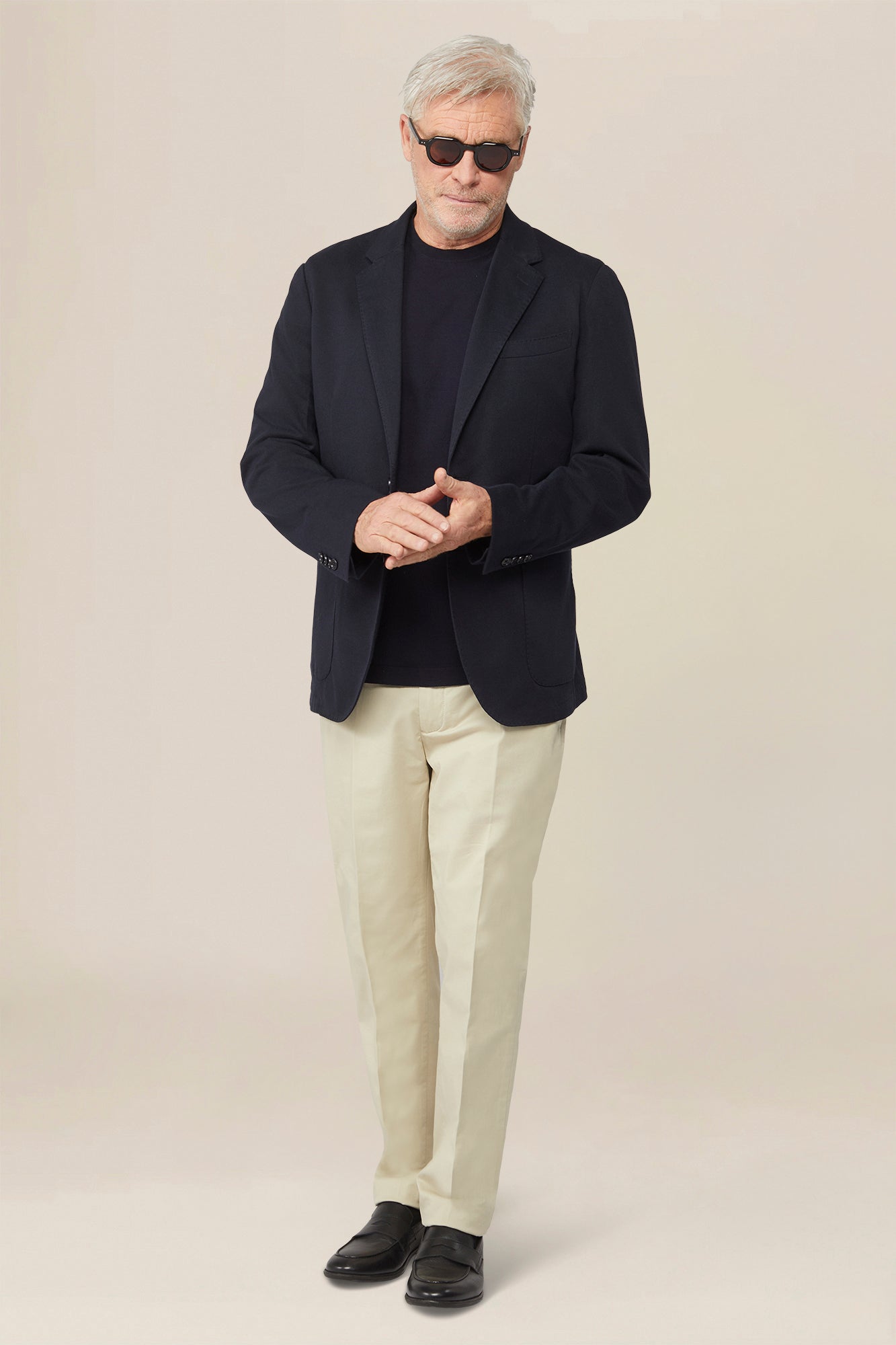 Men's classic regular fit chino trousers