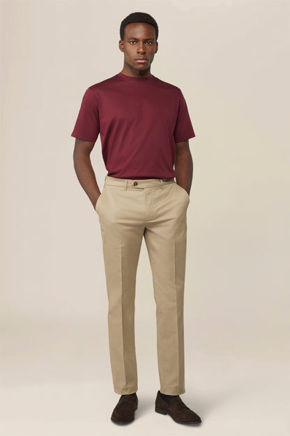 Men's classic regular fit chino trousers