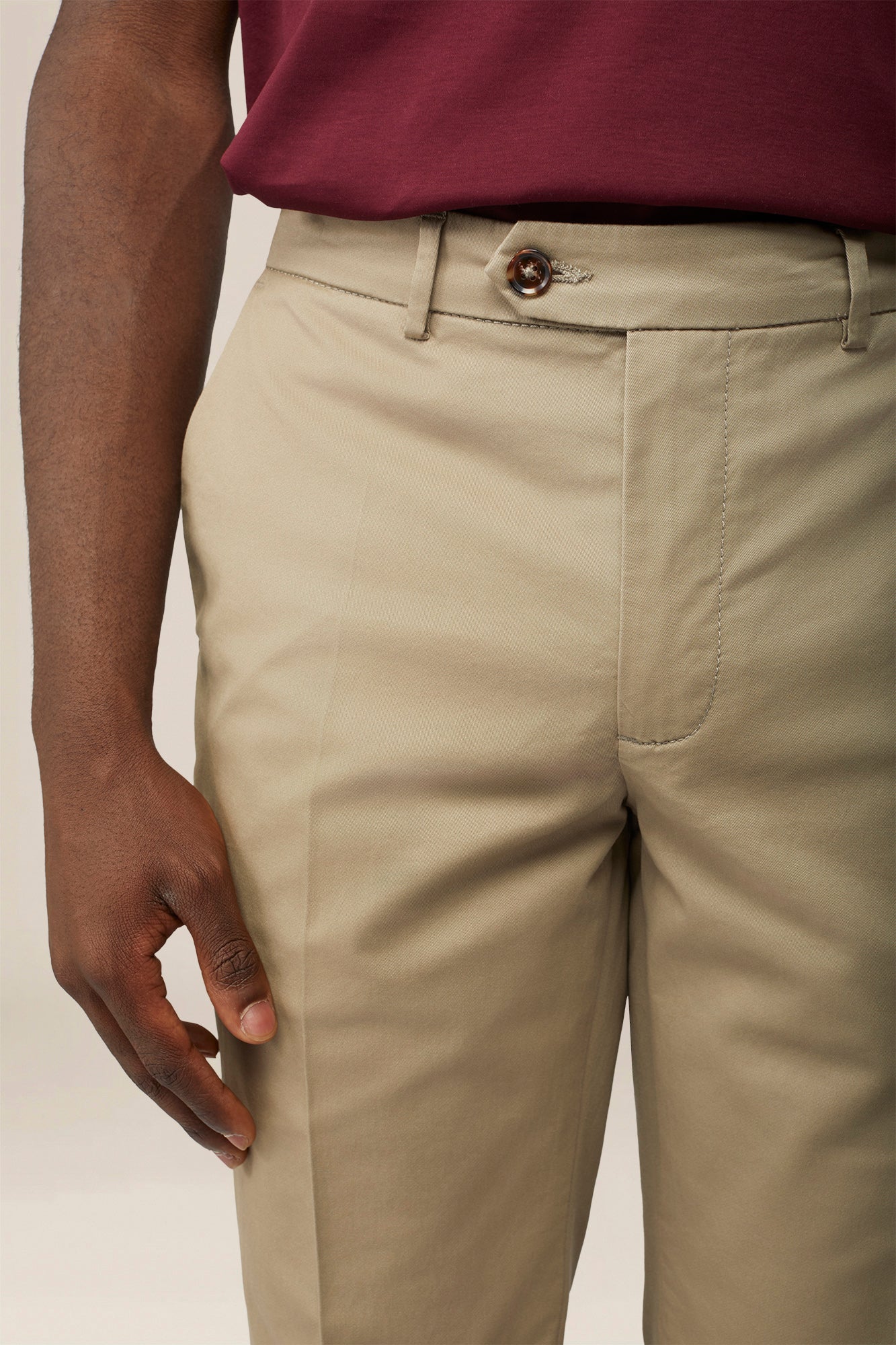 Men's classic regular fit chino trousers