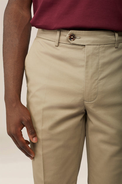 Men's classic regular fit chino trousers