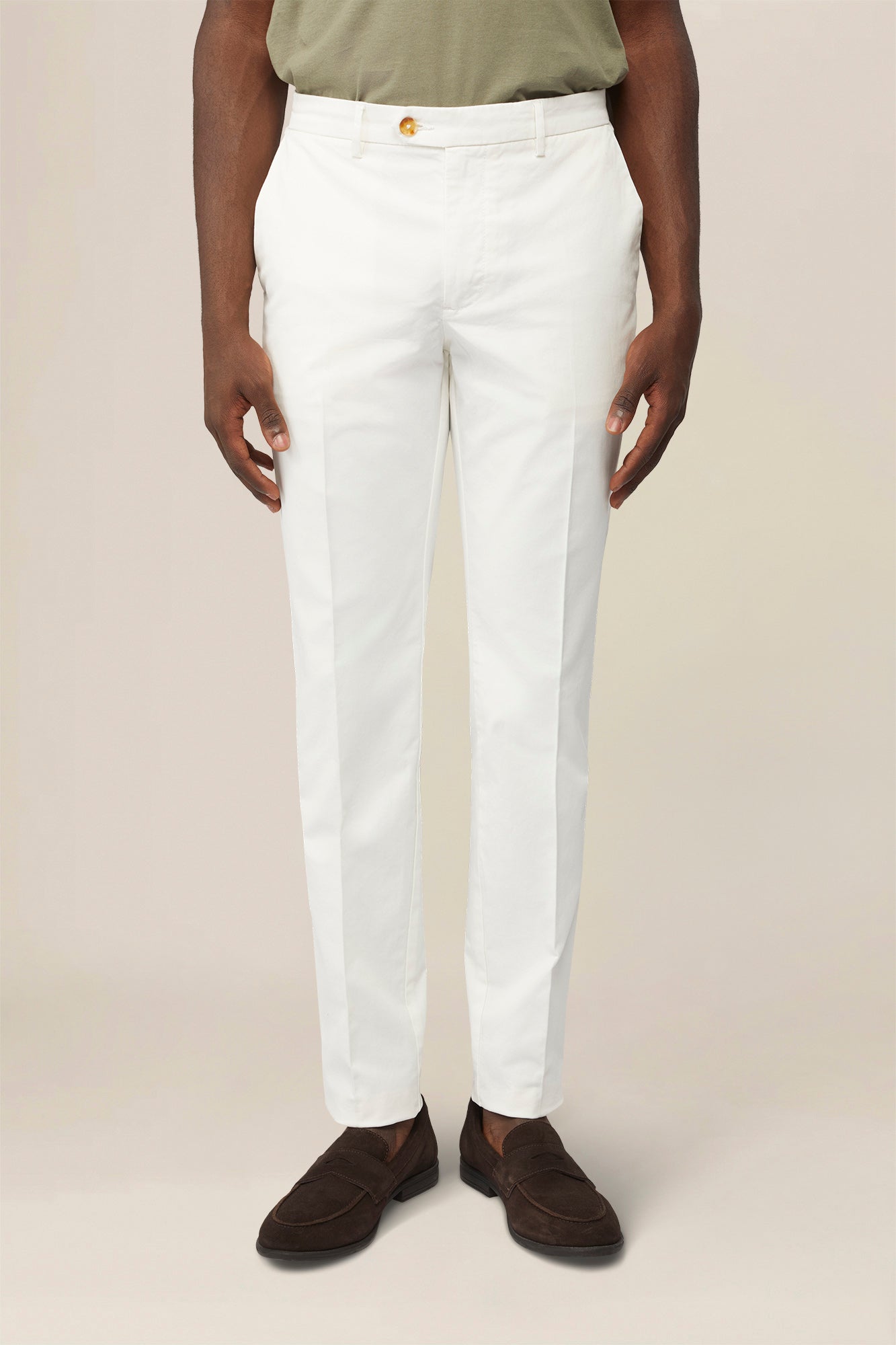 Men's classic regular fit chino trousers