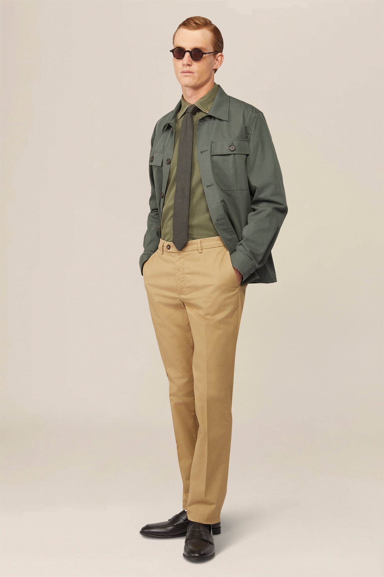 Men's classic regular fit chino trousers