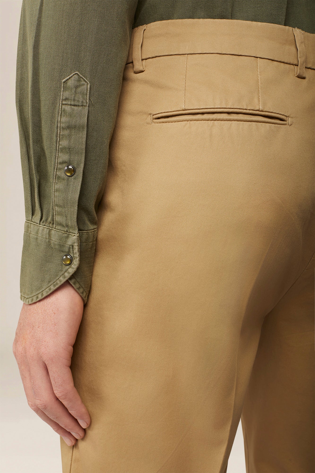Men's classic regular fit chino trousers
