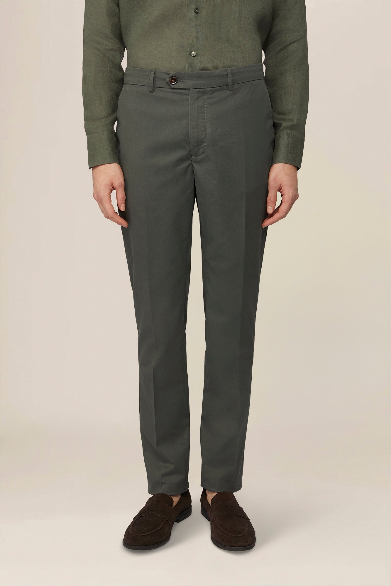 Men's classic regular fit chino trousers
