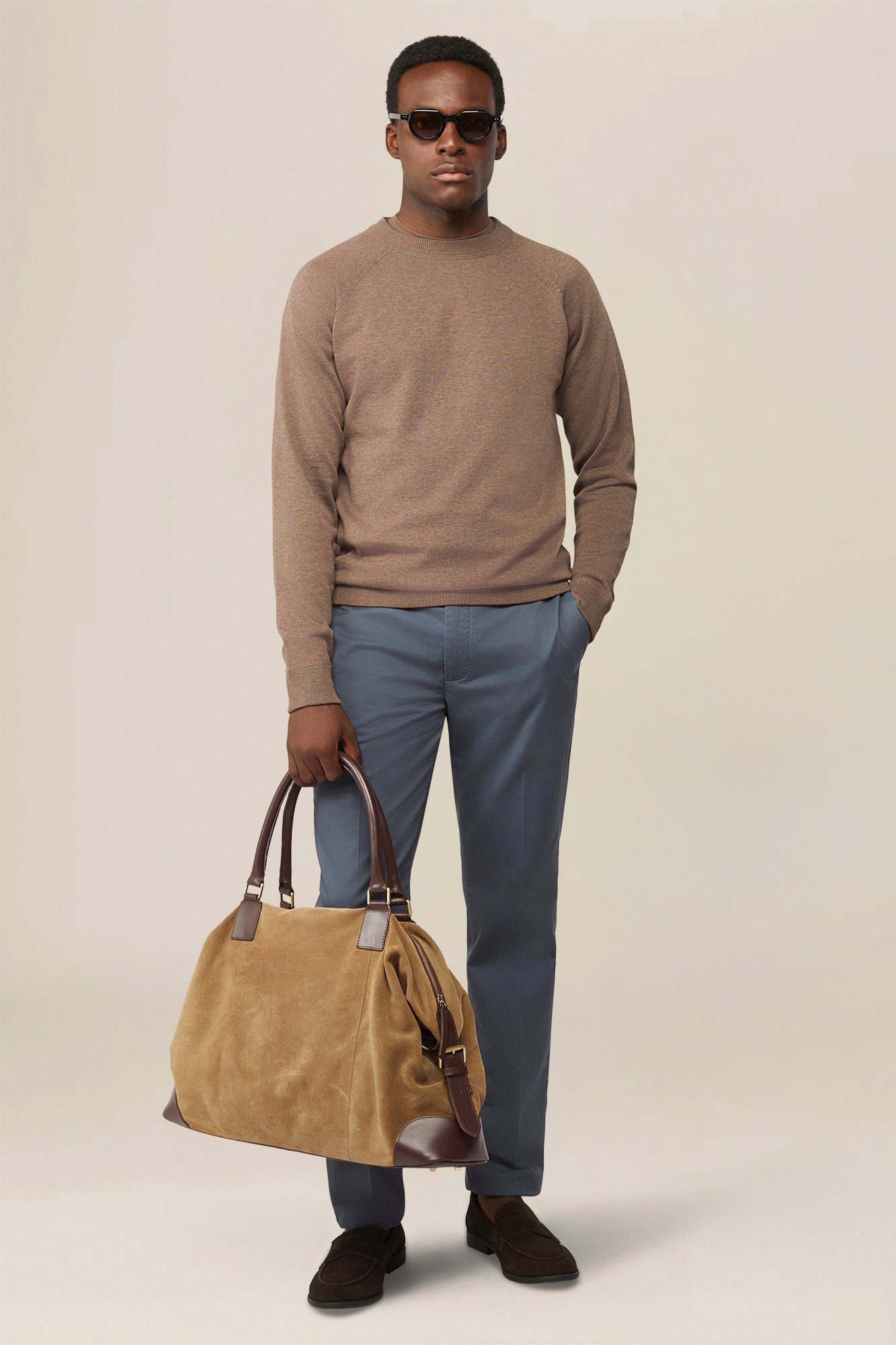 Men's classic regular fit chino trousers