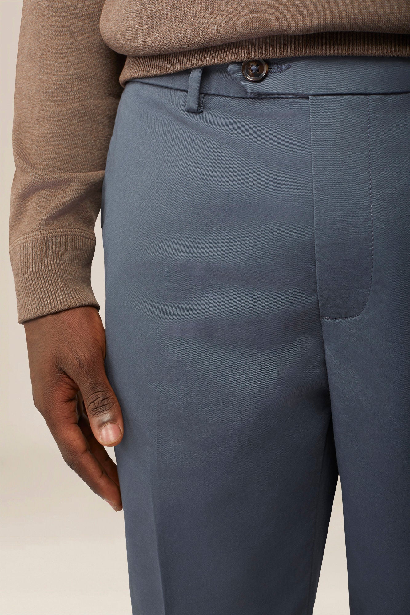 Men's classic regular fit chino trousers