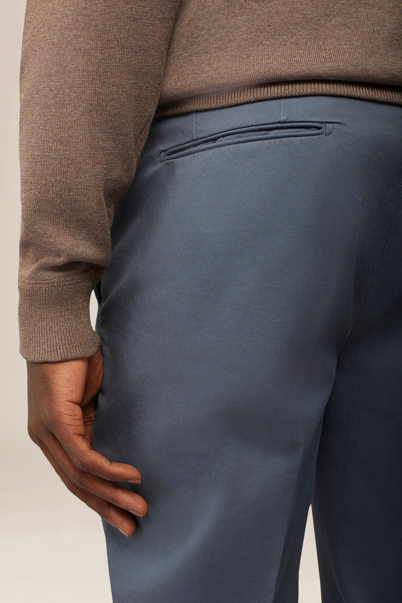 Men's classic regular fit chino trousers