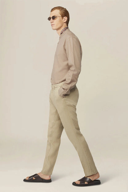 Men's trousers in 100% linen