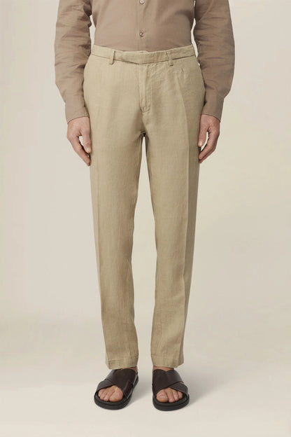 Men's trousers in 100% linen