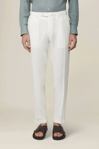 Men's trousers in 100% linen