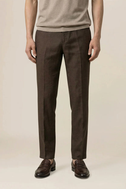 Men's trousers in 100% linen