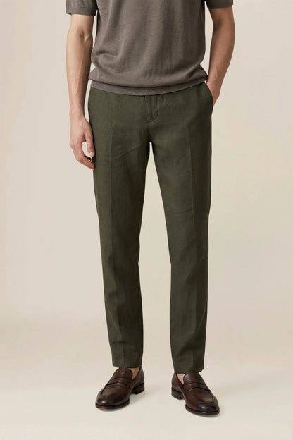 Men's trousers in 100% linen
