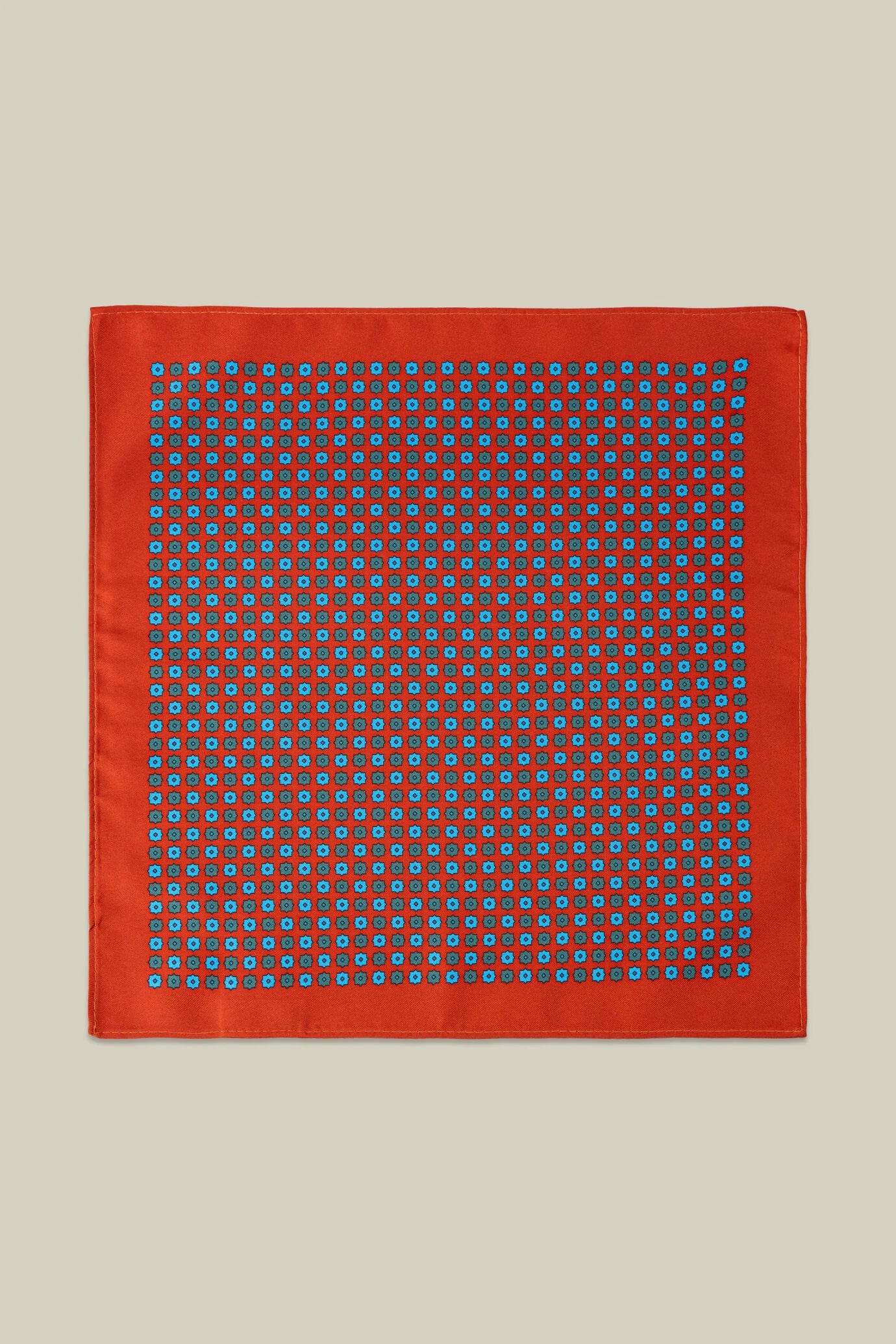 Men's pocket square with micro pattern