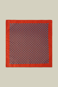 Men's pocket square with micro pattern