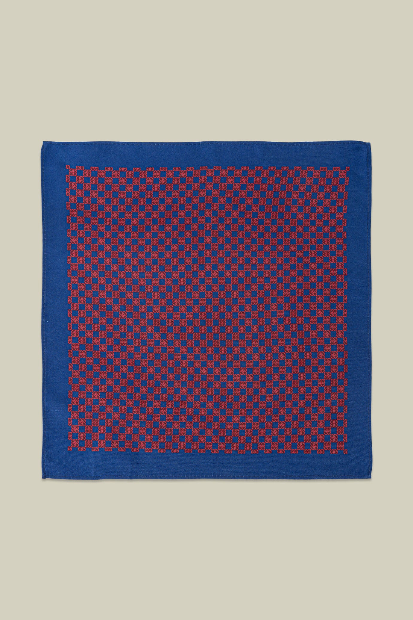 Men's pocket square with micro pattern