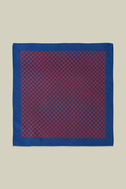 Men's pocket square with micro pattern