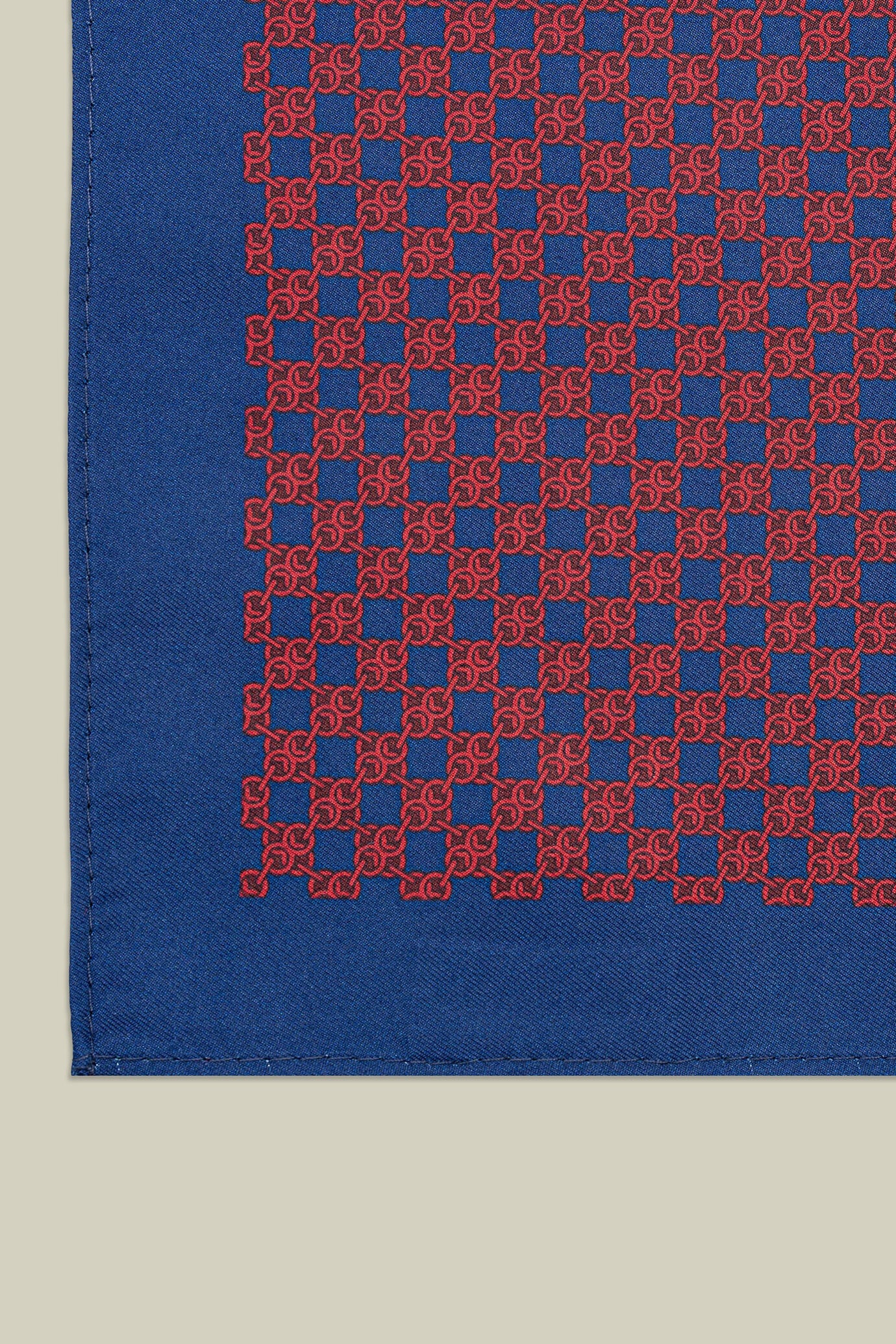 Men's pocket square with micro pattern