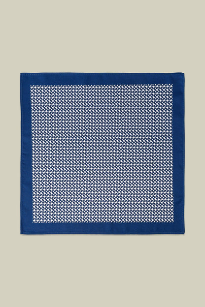 Men's pocket square with micro pattern