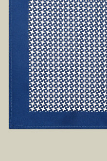 Men's pocket square with micro pattern