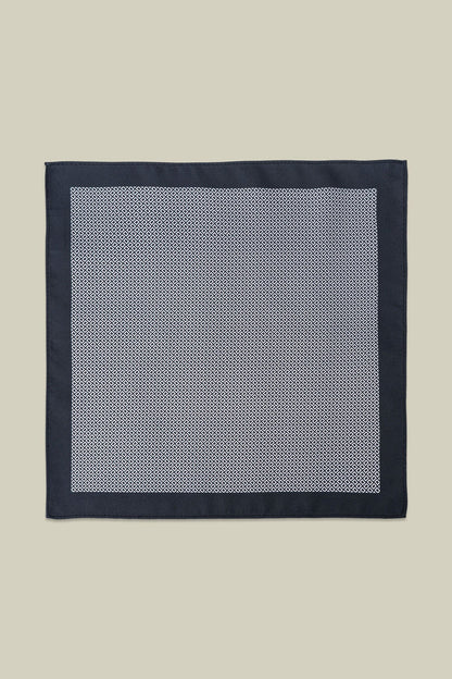 Men's pocket square with micro pattern