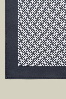 Men's pocket square with micro pattern