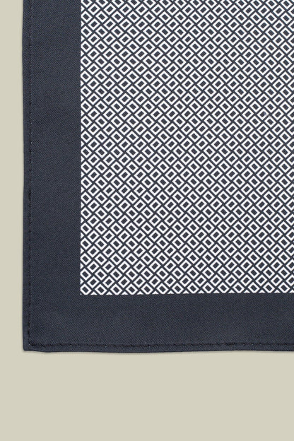 Men's pocket square with micro pattern
