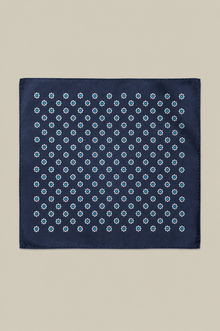 Men's pocket square with micro pattern