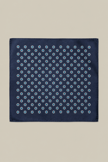 Men's pocket square with micro pattern