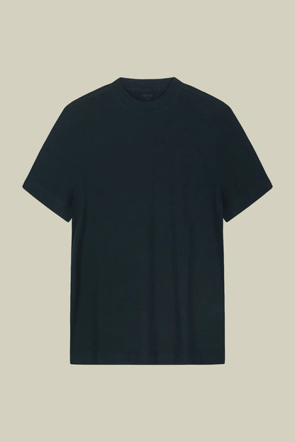 Men's T-shirt in 100% cotton jersey with slightly high neck