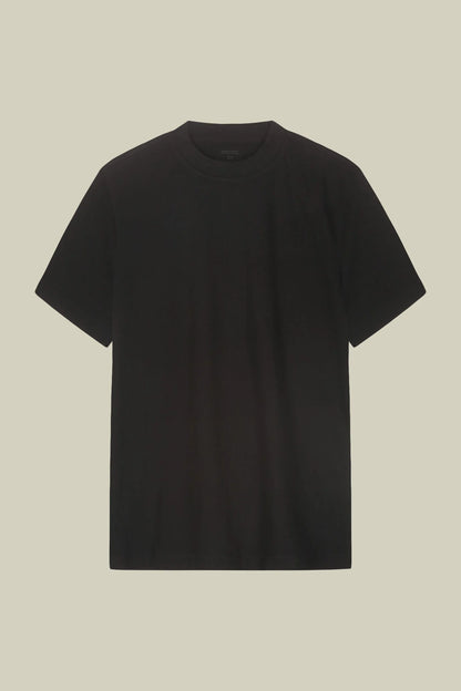 Men's T-shirt in 100% cotton jersey with slightly high neck