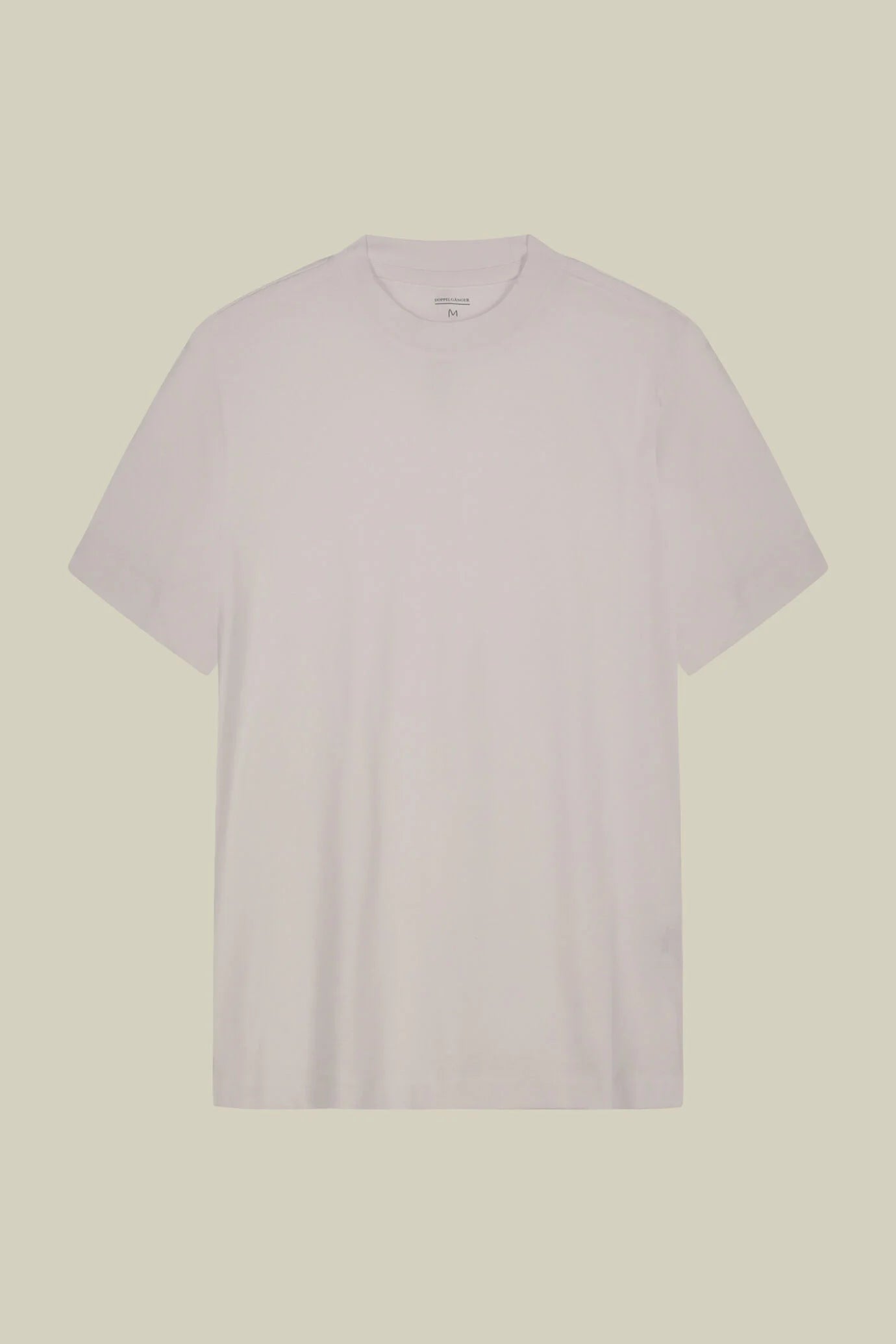 Men's T-shirt in 100% cotton jersey with slightly high neck