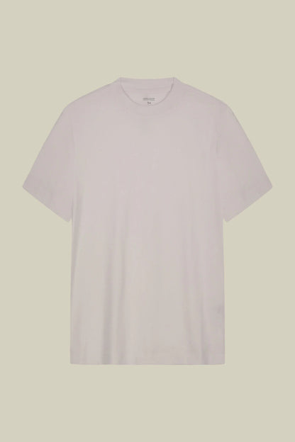 Men's T-shirt in 100% cotton jersey with slightly high neck
