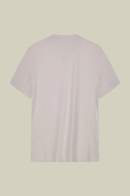 Men's T-shirt in 100% cotton jersey with slightly high neck