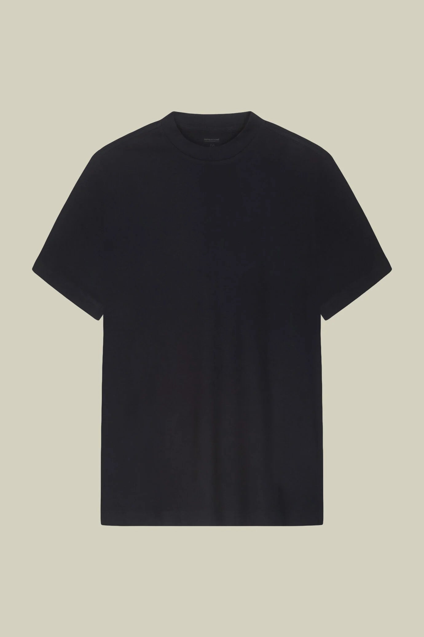 Men's T-shirt in 100% cotton jersey with slightly high neck