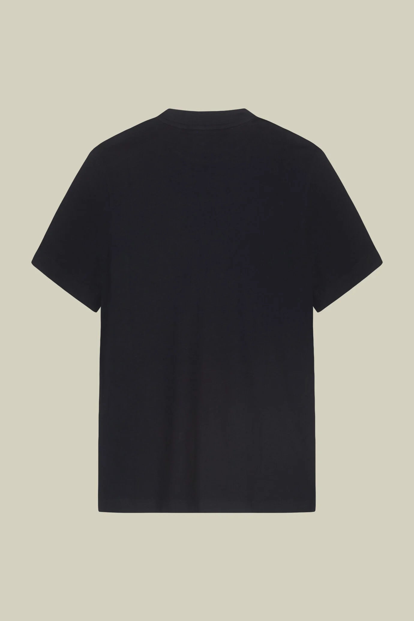 Men's T-shirt in 100% cotton jersey with slightly high neck