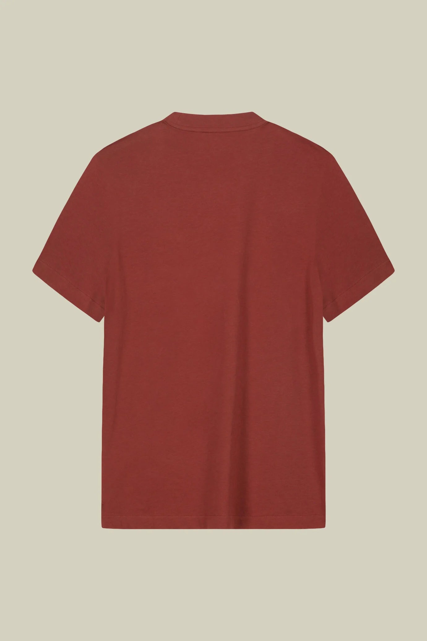 Men's T-shirt in 100% cotton jersey with slightly high neck