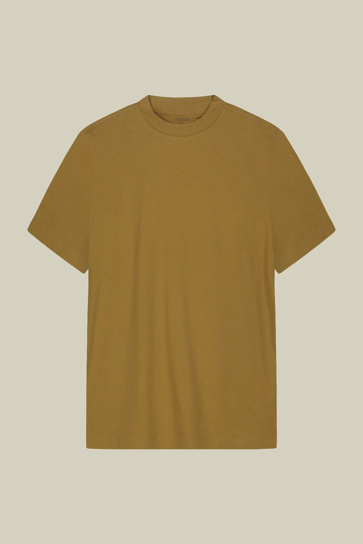 Men's T-shirt in 100% cotton jersey with slightly high neck