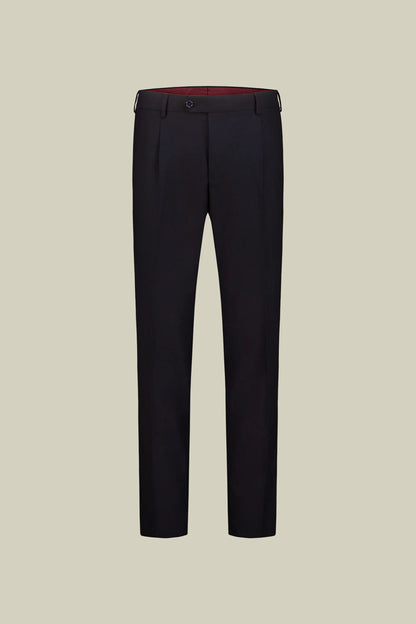 Men’s double-breasted suit in a plain fabric with dobby weave regular fit