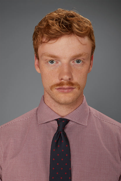 Men’s tie with geometric polka dots